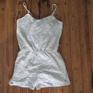 White lace romper